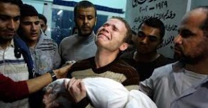 Gaza - Uomo in lacrime