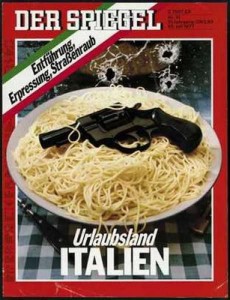 Copertina dello Spiegel-italia-spaghetti