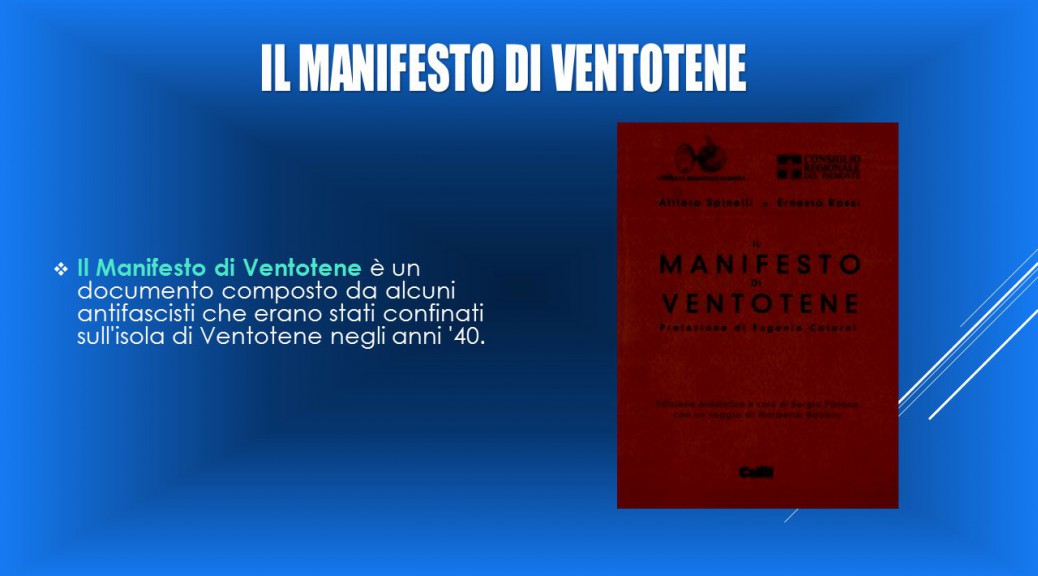 Manifesto di Ventotene