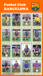 FC Barcelone cromos PAnini 1978-79